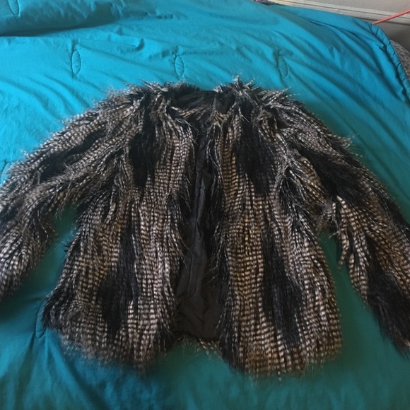 Faux fur jacket