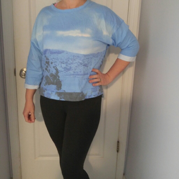 Victoria's Secret blue ocean sweatshirt