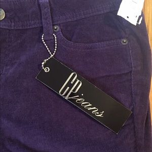 Purple Micro Corduroy Skinnys