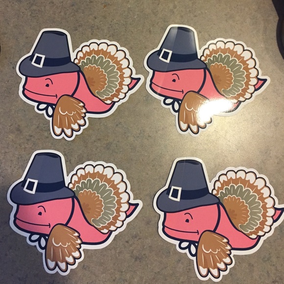 Vineyard Vines turkey whale stickers