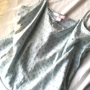 {Victoria's Secret} SILK Polka Dot Chemise Vintage!