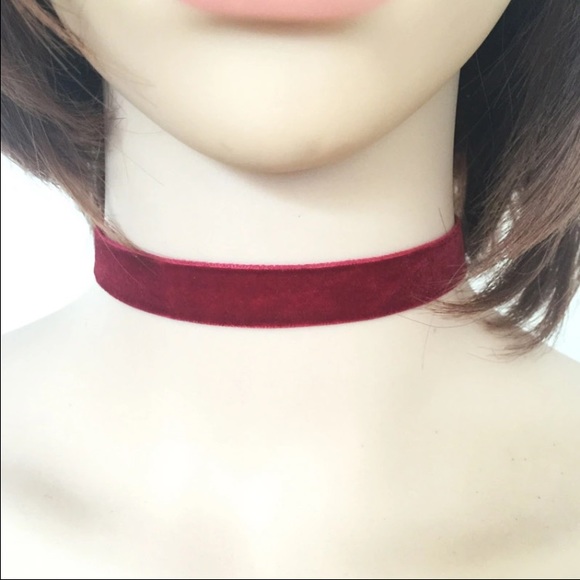 🔥 Red velvet choker - Picture 2 of 4