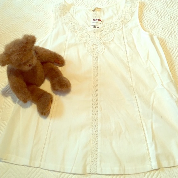 White linen top
