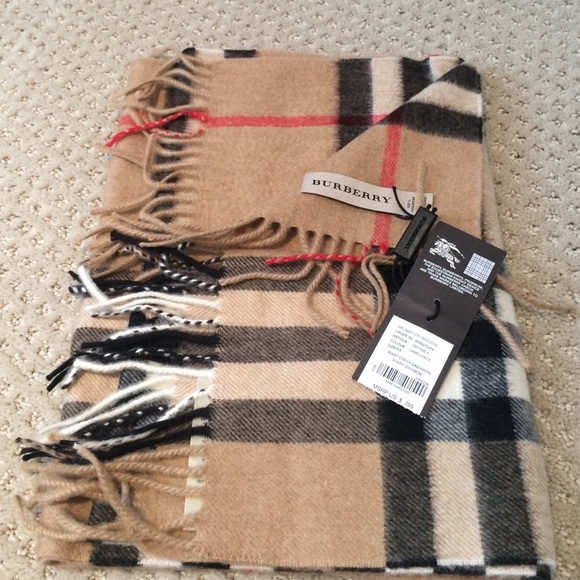 Burberry authentic 100% cashmere scarf.
