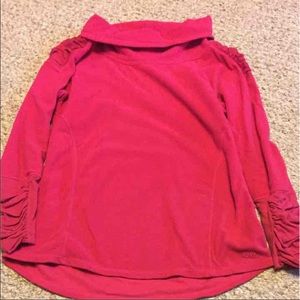 C9 Fleece Top with rouched detailing