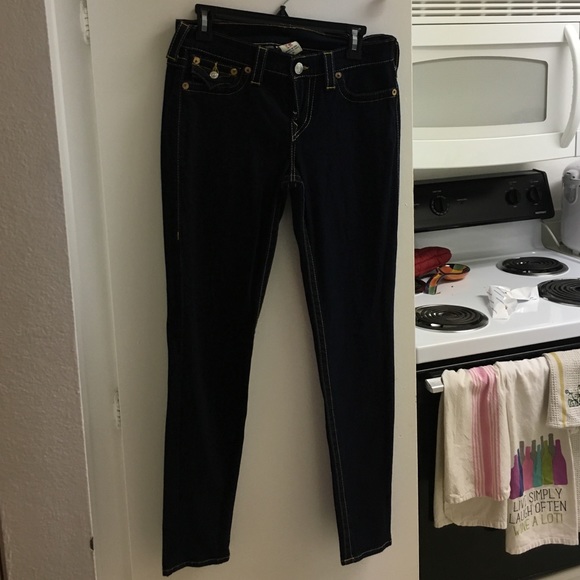 Size 31 true religion low rise skinny jeans