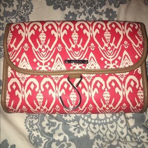 Stella & Dot Red ikat Hang on Travel