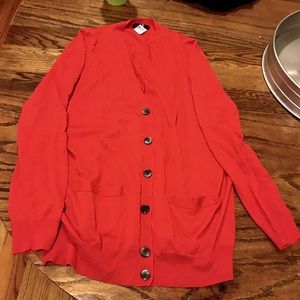 J.Crew Marino Wool long v neck cardigan