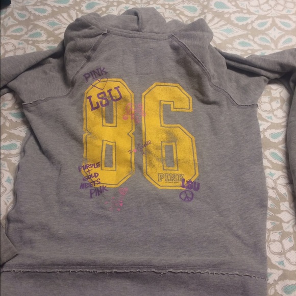 VS PINK zip up hoody sz L