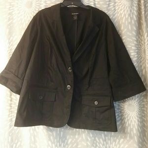 Black Lane Bryant Blazer Jacket
