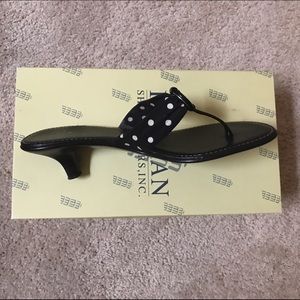 Italian Shoemakers Polka Dot Sandals