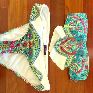 Apt. 9 Paisley Print Multi-Color Bandeau Swimsuit