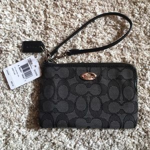 Coach Black Wristlet
