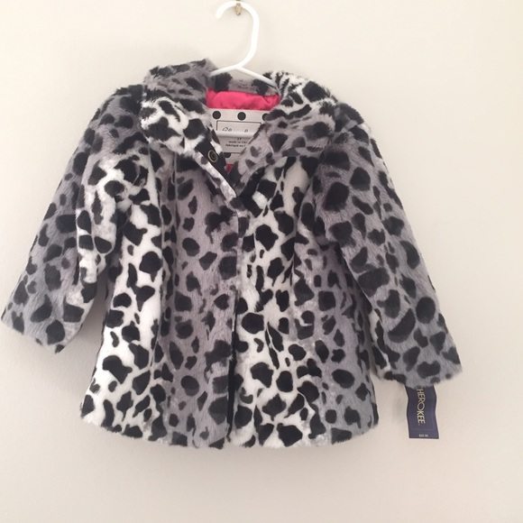 Faux fur winter coat Girls 3T toddler