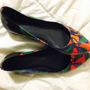 Brand new floral printed flats