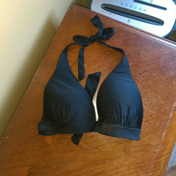 Black halter bikini