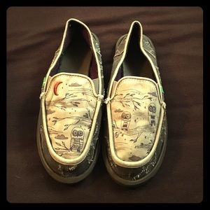 Sanuk flats with owl print