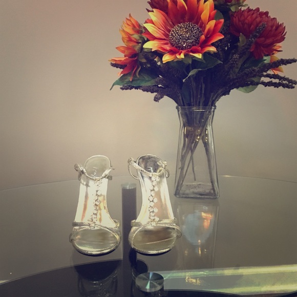 Gold, sparkly heels.