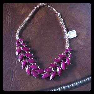 Burgundy necklace
