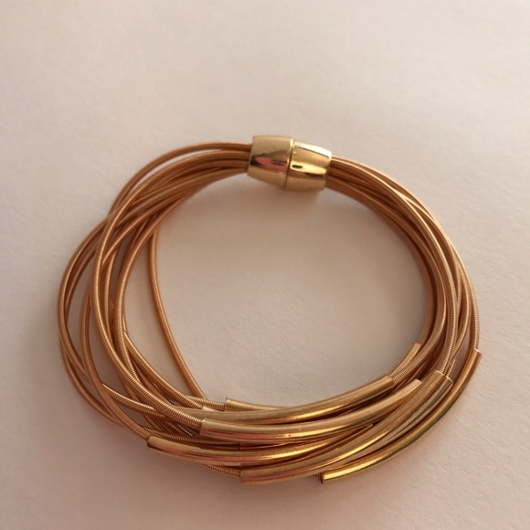 Wire pipe stackable bracelet. - Picture 2 of 3