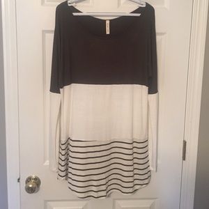 Hunter and cream tunic!