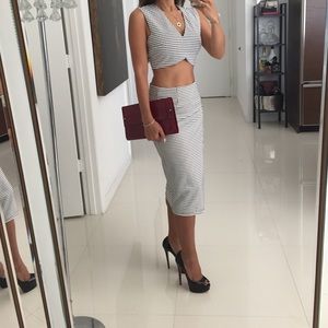 Sophisticated Checkered Two Piece Size S