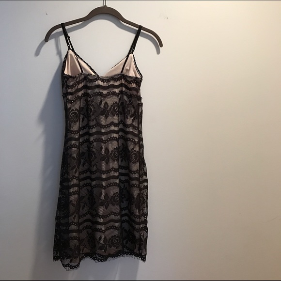 Black lace baby doll mini dress - Picture 3 of 4