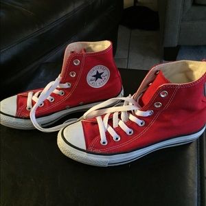 Red High Top Converse