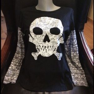 Junior size xxl skull top