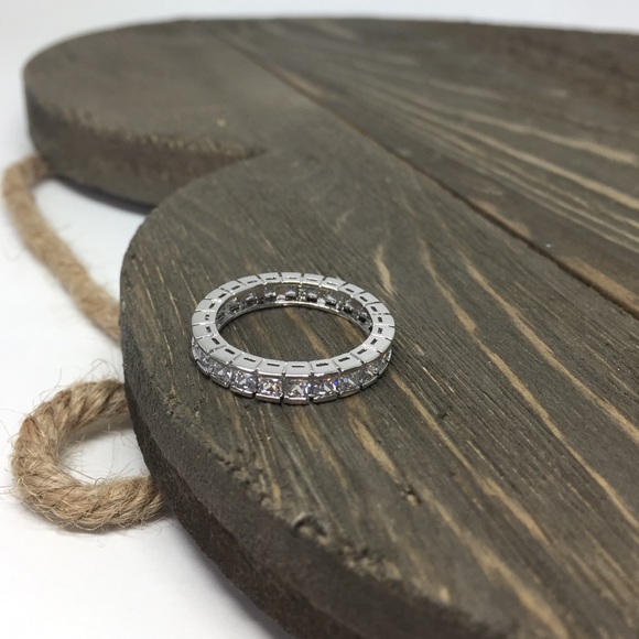 Sterling Silver Eternity, Stackable, Wedding Band - Picture 4 of 8