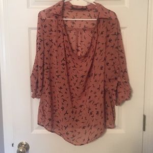 Cowl neck blouse!