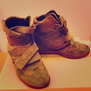 BCBG fashion heel sneakers