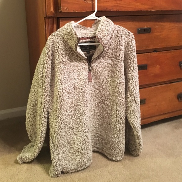 True grit pullover in brown, M