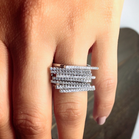 925 Sterling Silver Stackable Ring - Picture 2 of 7