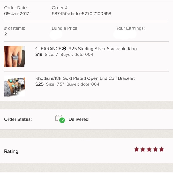 925 Sterling Silver Stackable Ring - Picture 6 of 7