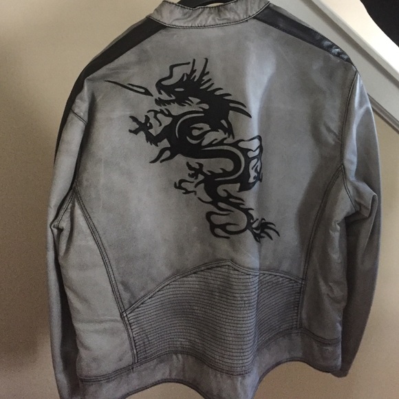 Man biker coat - Picture 2 of 4