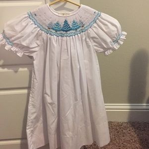 Christmas Smocked Dress