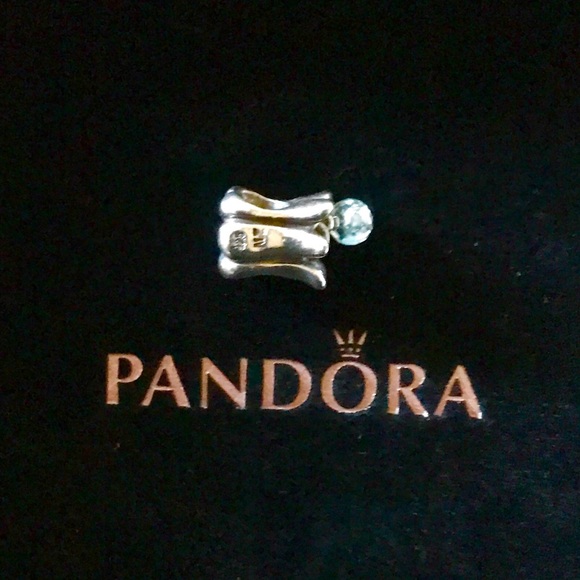 PANDORA Tulip Aquamarine Dangle charm SOLD! SOLD!! - Picture 3 of 3