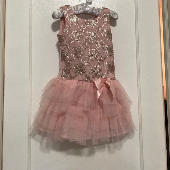 Pink dress 4T with sequin