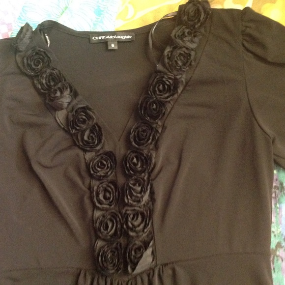 Black Rosebud Dress
