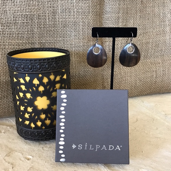 Silpada Sterling Silver &Sonokeling wood  W1845