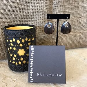 Silpada Sterling Silver &Sonokeling wood  W1845