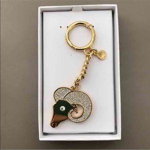 NWT MICHAEL KORS ARIES ZODIAC KEYCHAIN