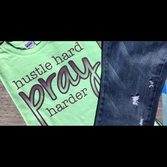 Pray Hard Tees - Picture 2 of 2
