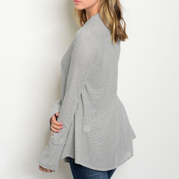 • L A S T•'ZOE' WAFFLE KNIT CARDI• - Picture 2 of 2