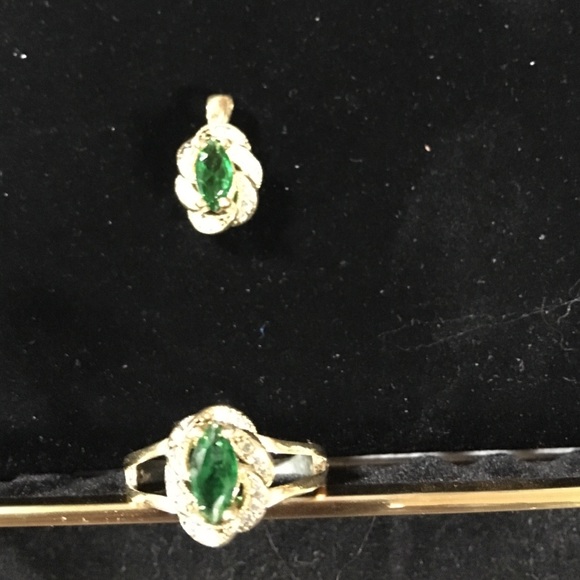Jewelry - genuine emerald gemstones.