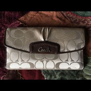 Coach Brown Signature Wallet