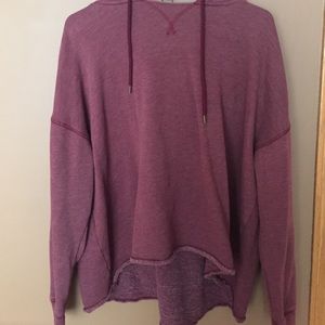 Maroon loose fitted hoodie