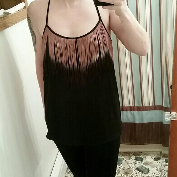 Ombre fringe tank