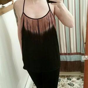 Ombre fringe tank
